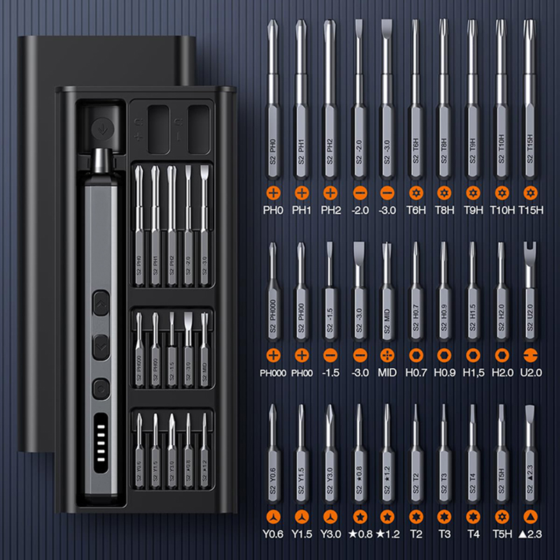 Electric Screwdriver Rechargeable Usb - Zestaw wkrętaków elektrycznych Precyzyjny zestaw narzędzi