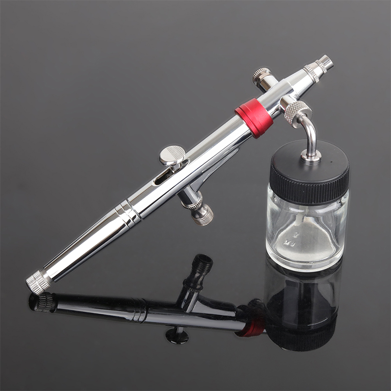 Airbrush Kit With Mini Compressor - Wysokiej jakości dwufunkcyjny aerograf obrotowy do