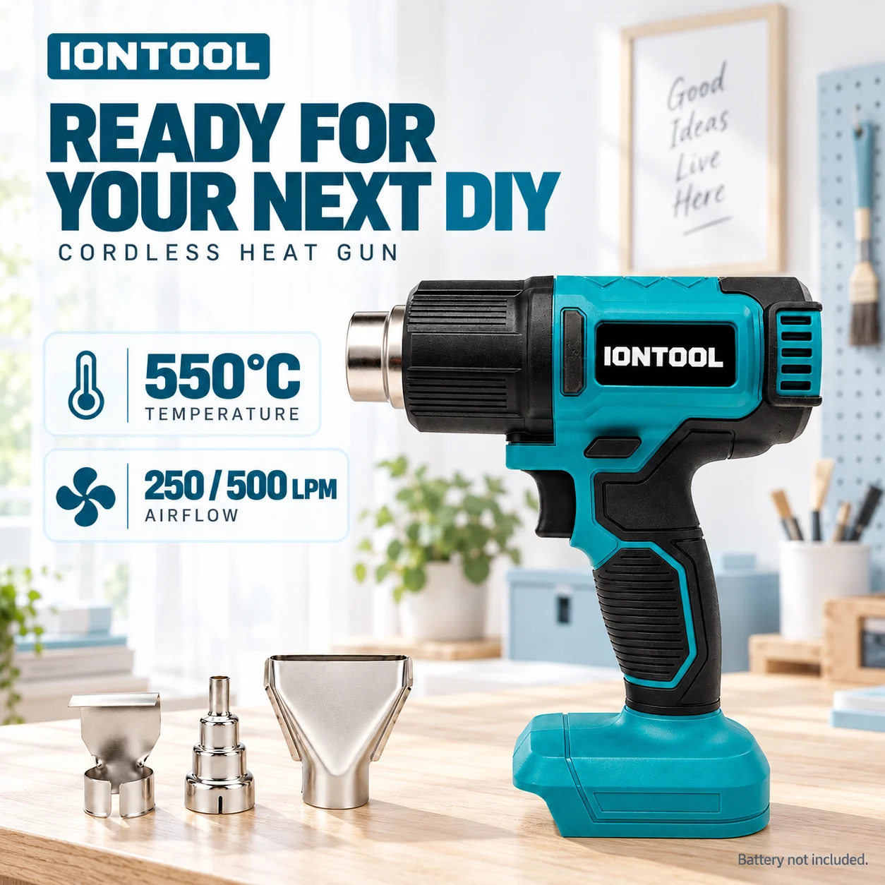 IONTOOL – wytrzymała, bezprzew – Cordless Heat Gun For Shrink Tubing recenzja i cena