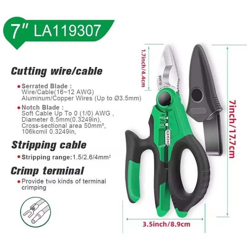 Nożyce elektryczne LAOA 6/7/8  – Automatic Wire Stripper Cutter recenzja i cena